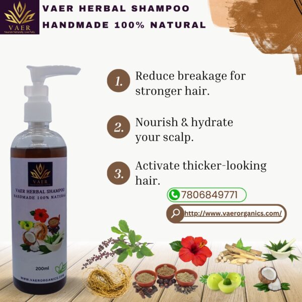 VAER HERBAL SHAMPOO - 200 ML - Image 4